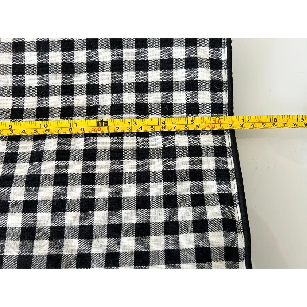 Domain Farmhouse Buffalo Plaid Pumpkin Table Runner Fall Harvest Fringe 16x73